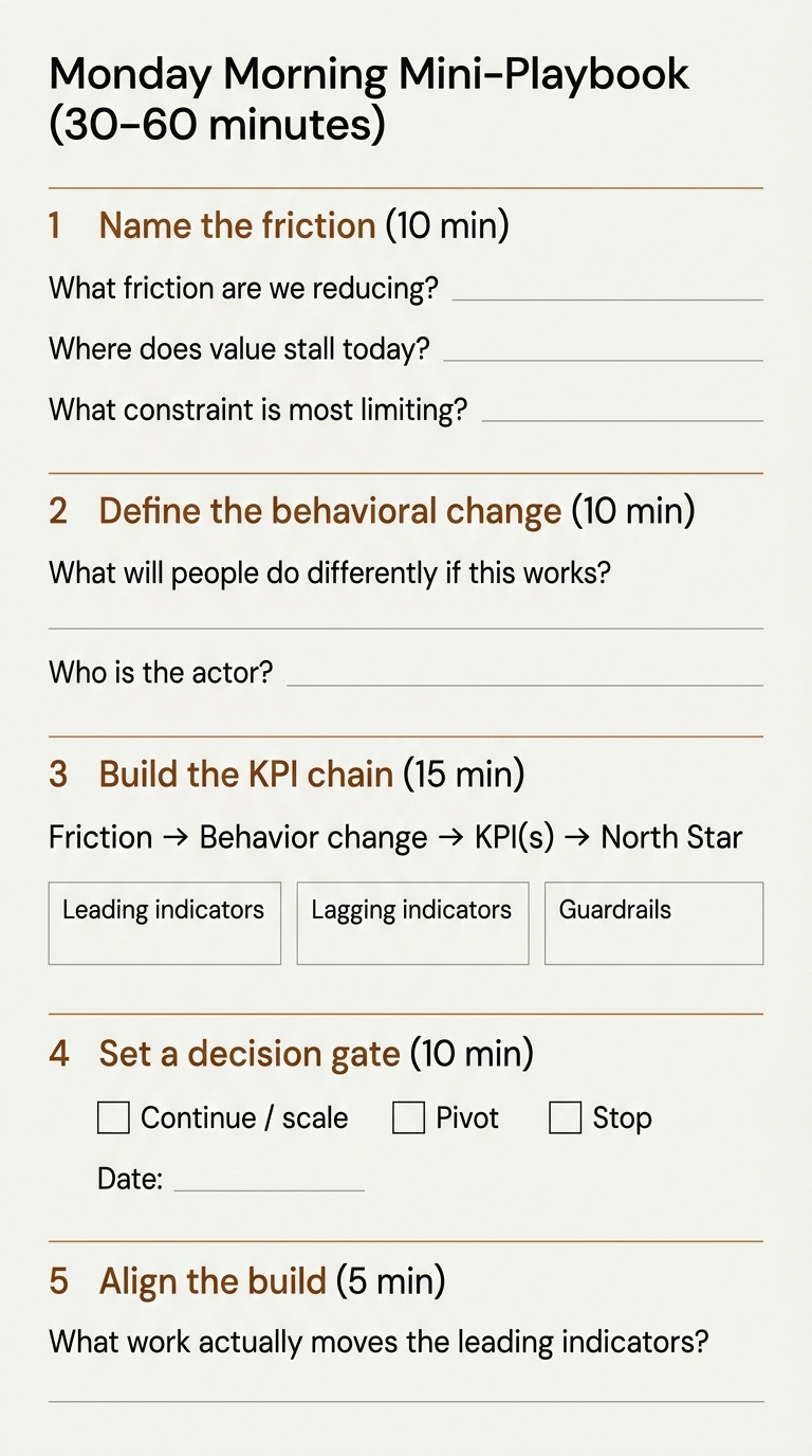 Monday Morning Mini-Playbook worksheet preview