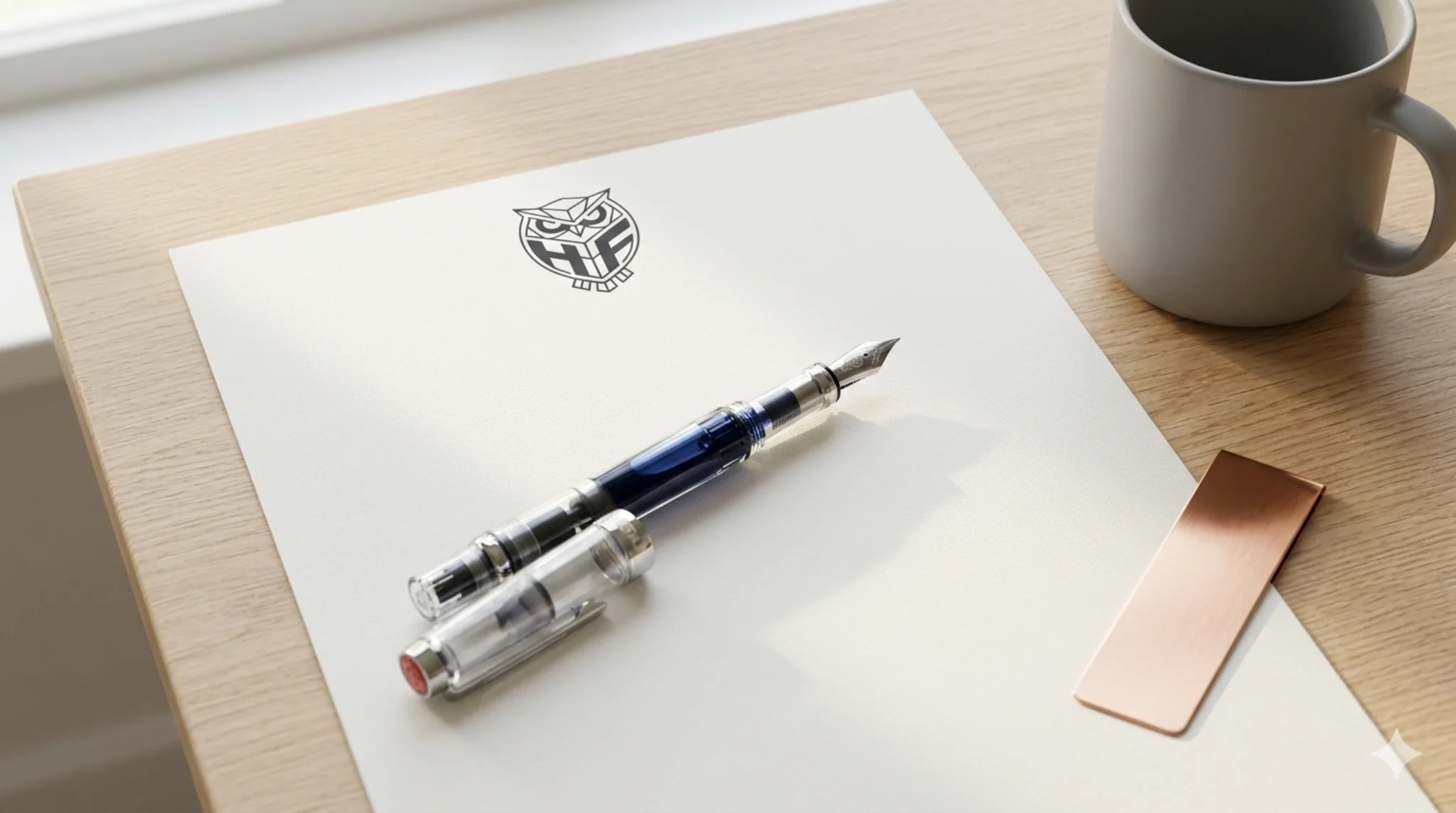 Writing desk with notebook and keyboard, representing focused engineering essays